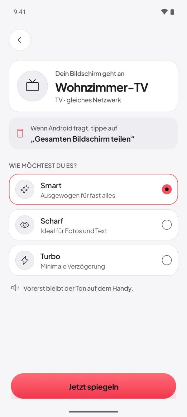 Bestätigen, schon läuft’s