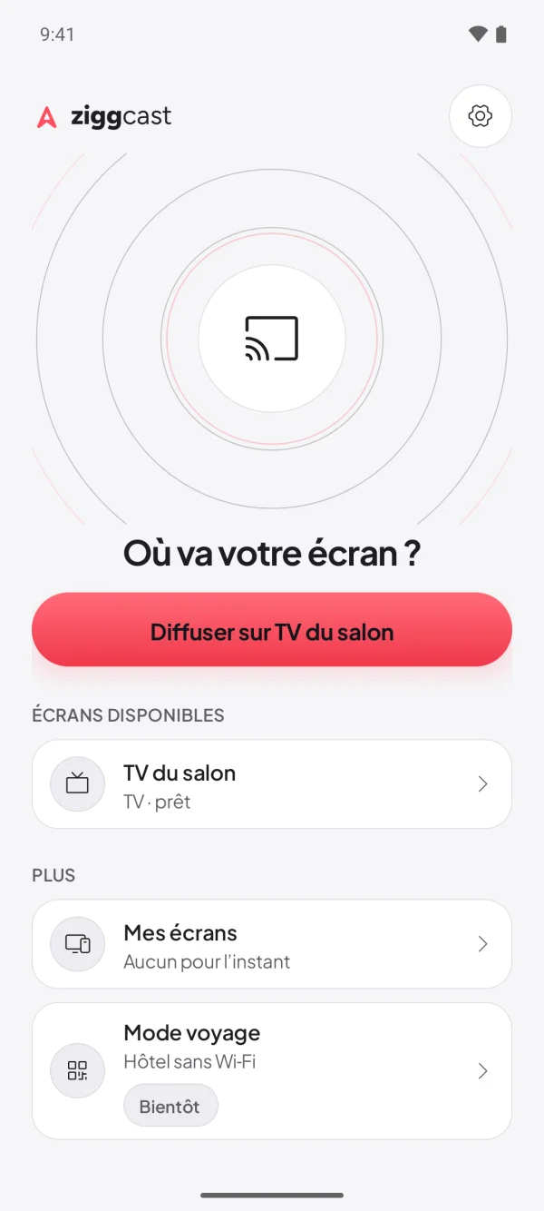 Sur ton téléphone, touche l’écran qui apparaît