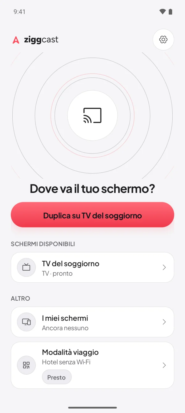 Sul telefono, tocca lo schermo che compare